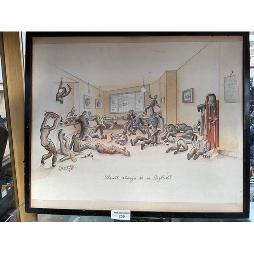 259 - Signed drawing by William Henry Margetson (1861-1940) 