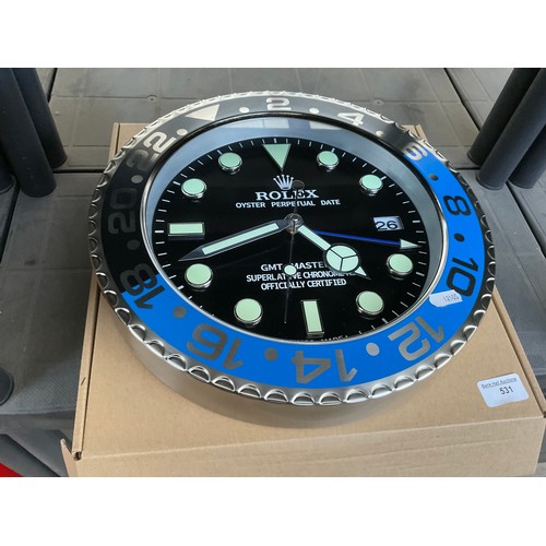 531 - Novelty Rolex Oyster Perpetual clock