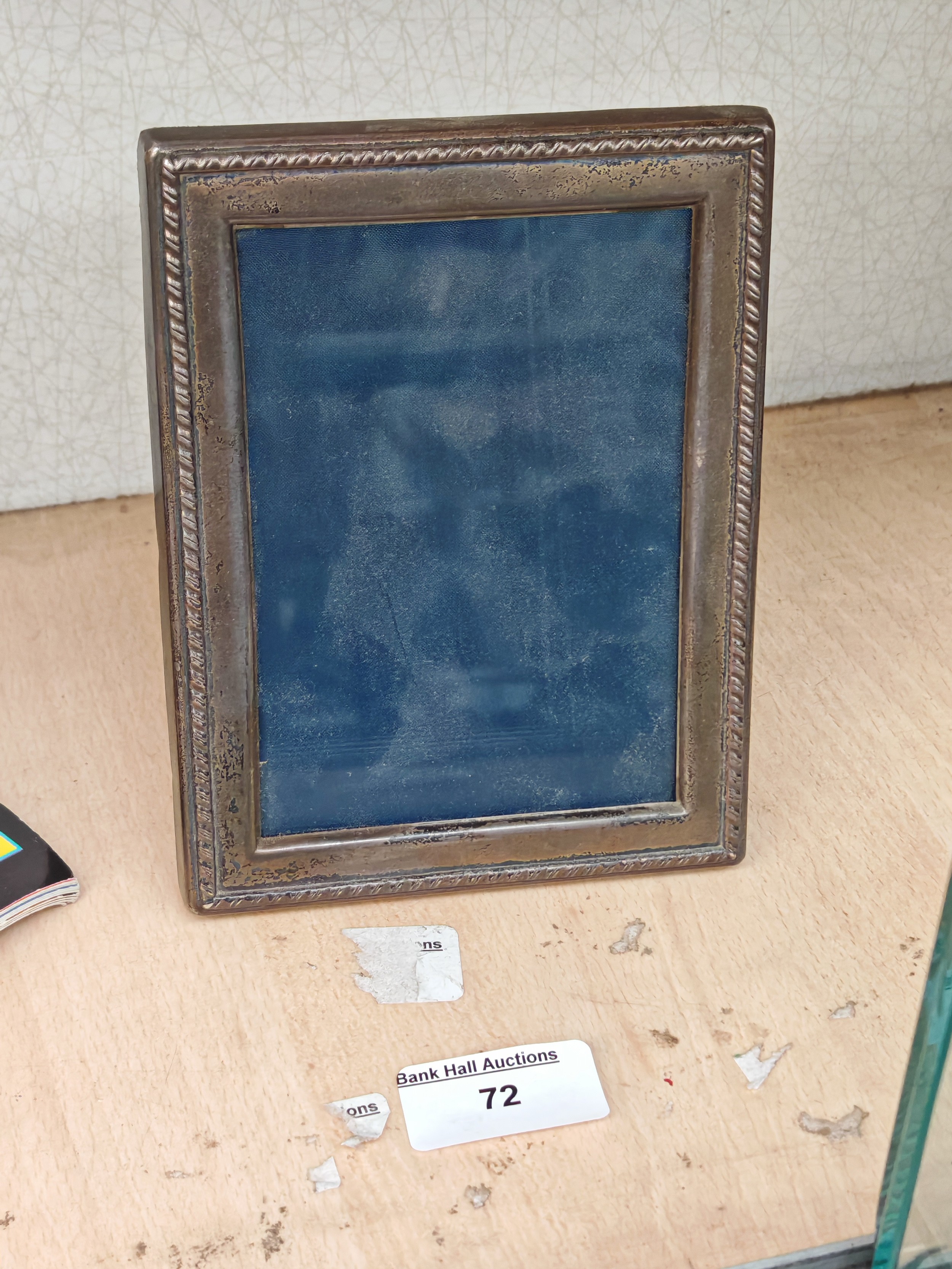 Silver hallmarked photo frame
