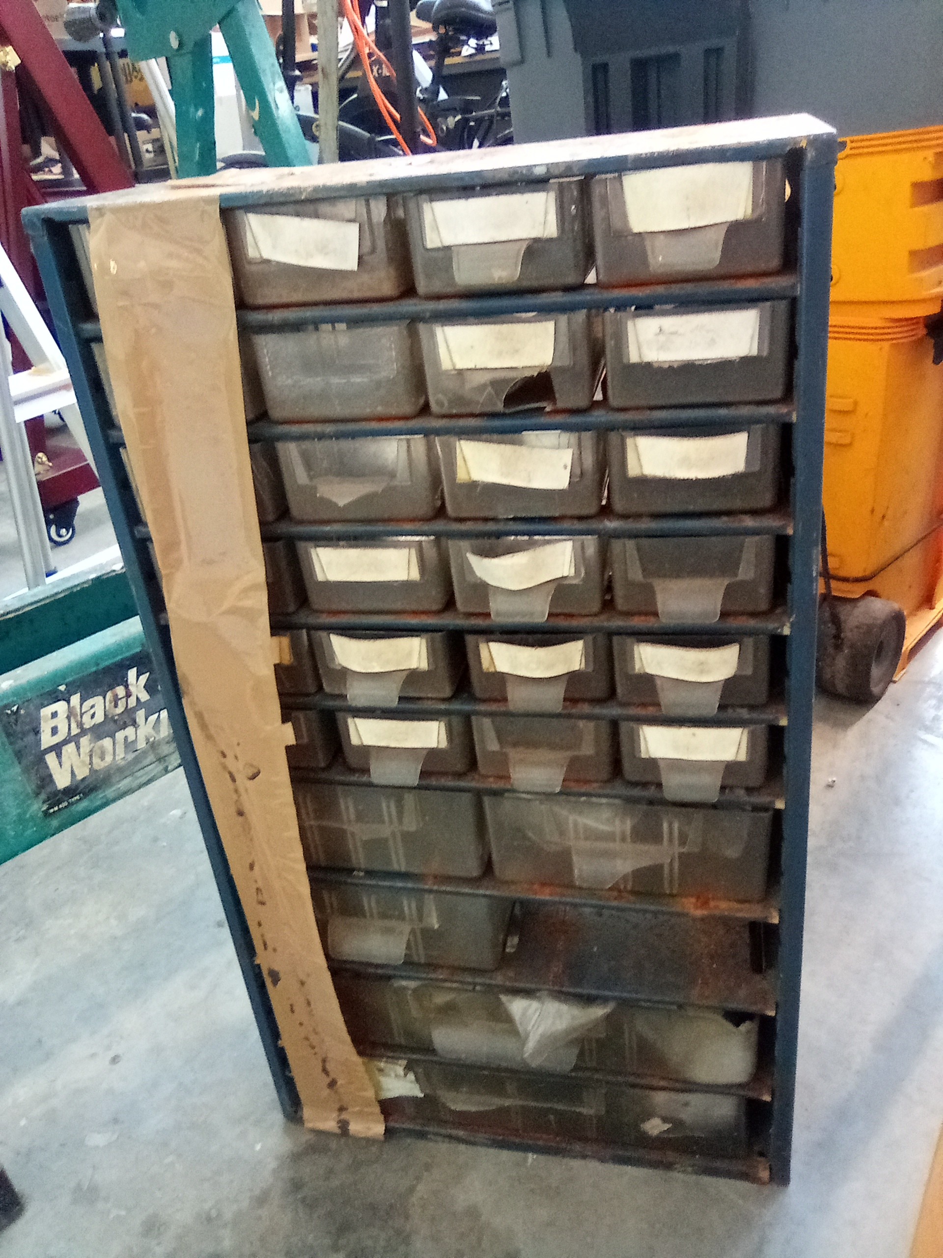 Hardware storage unit containing hardware