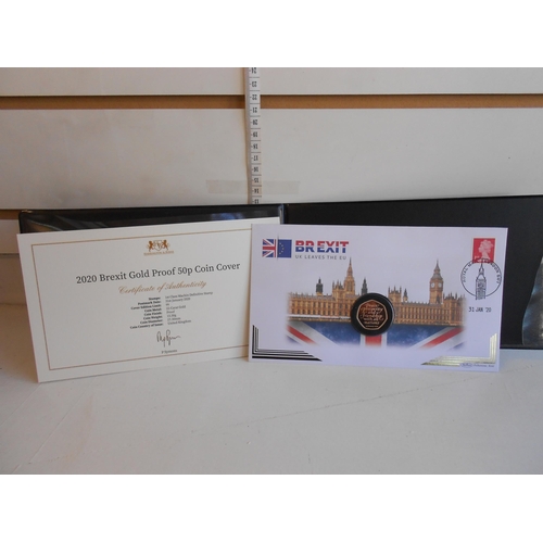 19 - 22ct Gold Brexit Coin in Presentation Case with Certificate