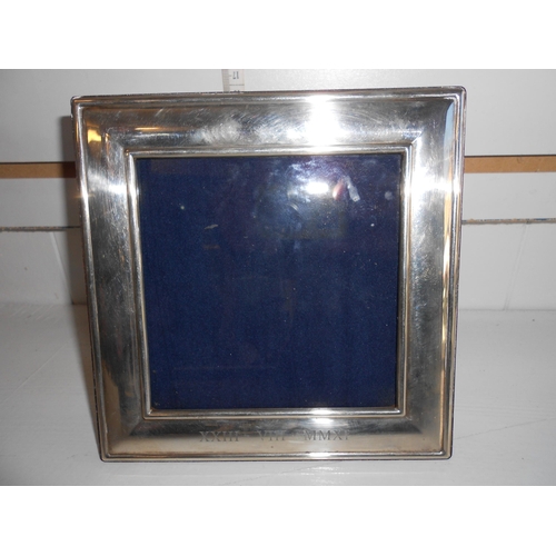 2 - Lovely Silver Picture Frame.   12cm x 12cm