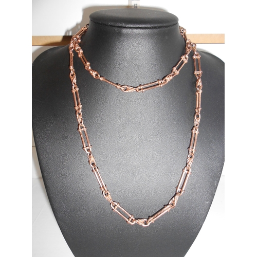 3 - 9ct Rose Gold Gents Neck Chain. 47grams