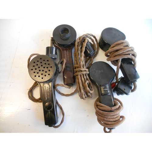 283 - WW2 Bakerlite Microphones from Aircraft