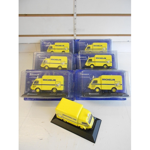 61 - 7 Mitchelin Advertising Die Cast Vans