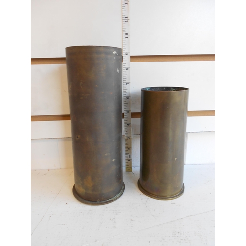 77 - 2 Trench Art Shells