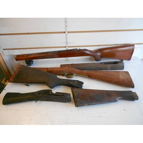 109 - 6 Antique Gun Stocks