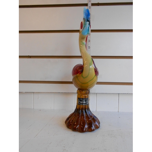 26 - Venetian Coloured Glass Company Cockerill,36cm Hight