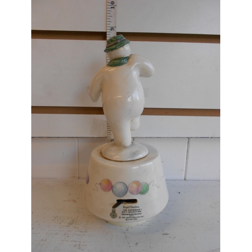 2 - Royal Doulton Musical Snow Man. Gift Collection