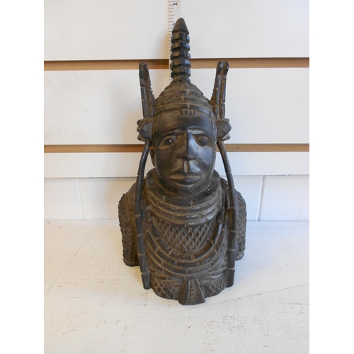 36 - Early Carved Trible Wood Figure, 27cm Hight