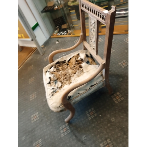 302 - Small Antique Chair, Needs Recovering