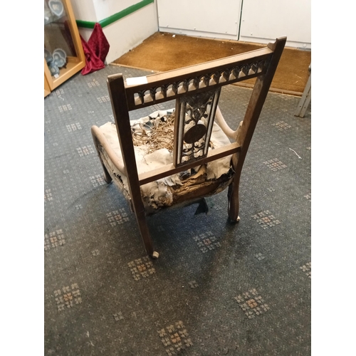 302 - Small Antique Chair, Needs Recovering