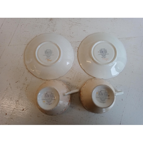 307 - 2 Paragon Tea Cups & Saucers