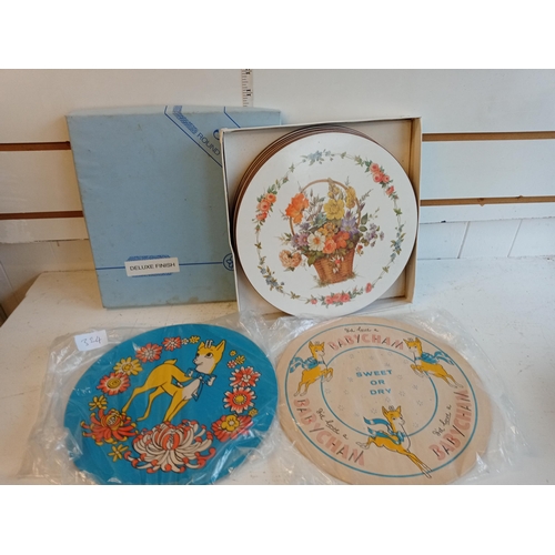 324 - Selection of Coasters Inc Large Babycham