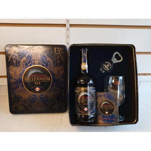 333 - The Mansfield Brewery Millennium Ale Ltd Edition Box Set 1999 500ml 8.5% Bottle. In Original Tin wit... 