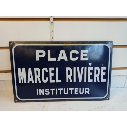 334 - French Enamel Street Sign