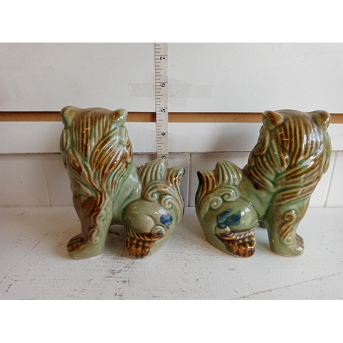 182 - Pair of Porcelain Foo Dogs