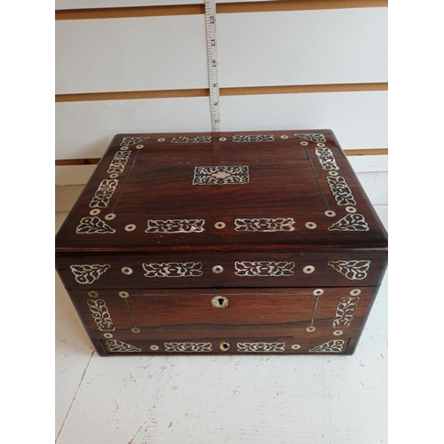 238 - Lovely Inlaid Fitted Sewing Box