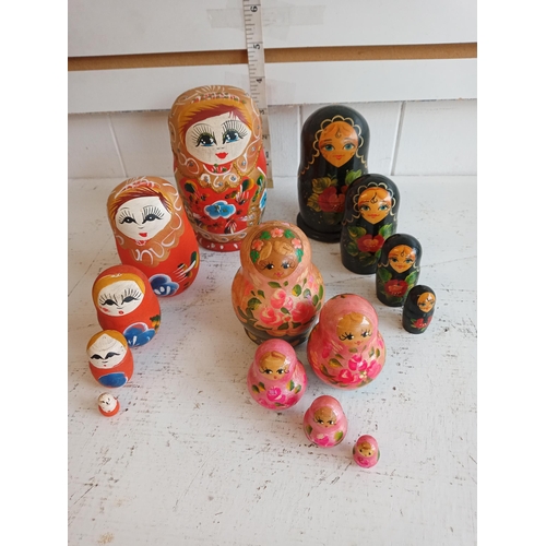 242 - 3 Sets of Russian Dolls