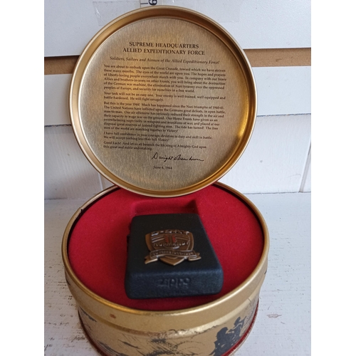 26 - LTD Edition D Day Zippo Lighter in Presentation Tin