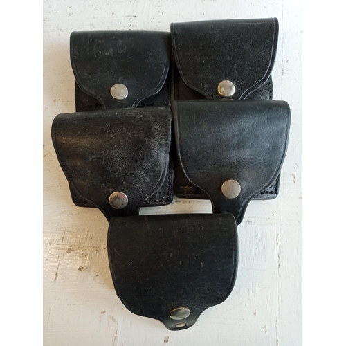 261 - 5 Leather Ammo Pouches