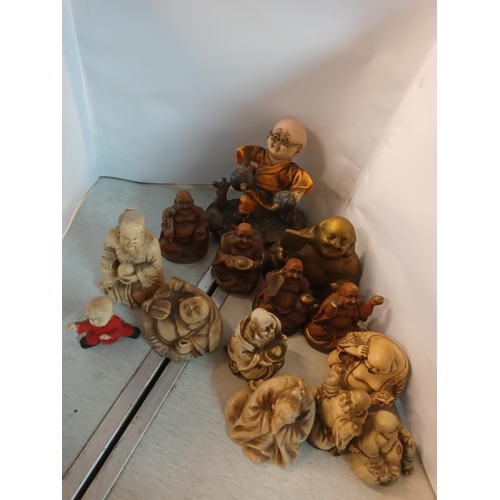 349 - 14 Assorted Buddhas