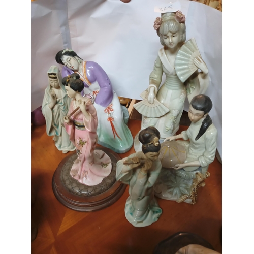 365 - 6 Chinese Lady Figurines