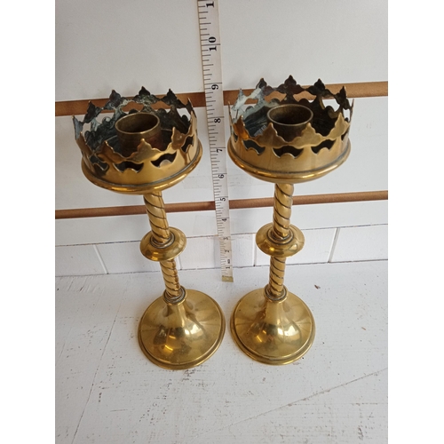 4 - Pair of Victorian Candle Sticks