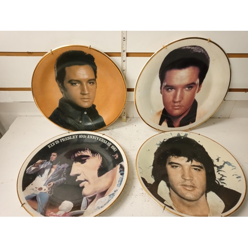 429 - 4 Large LTD Edition Elvis Plates