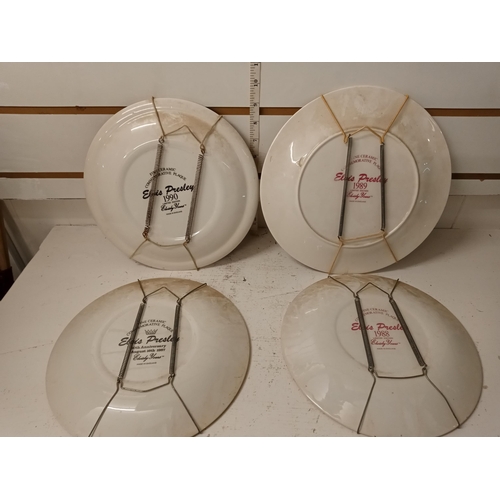 429 - 4 Large LTD Edition Elvis Plates