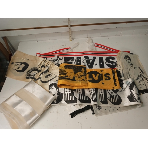 430 - Selection of Elvis Scarfs Inc Silks