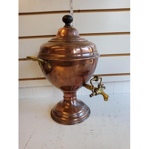 46 - Copper with Brass Fittings Water Urn