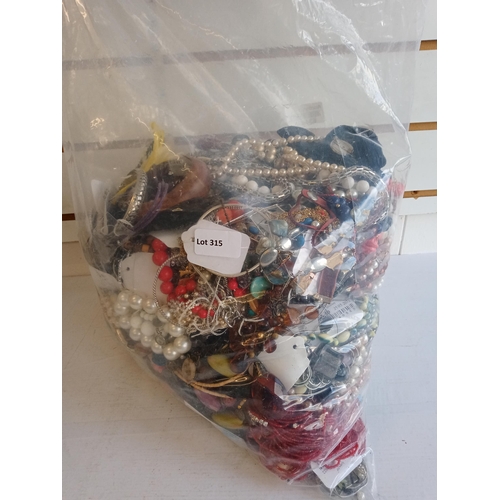 315 - Very Large Bag Approx 5 kilos of Assorted Dress Jewellery