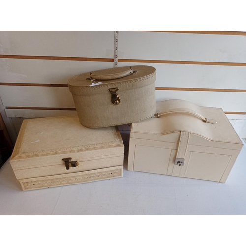 316 - 3 Retro Style Jewellery Boxes