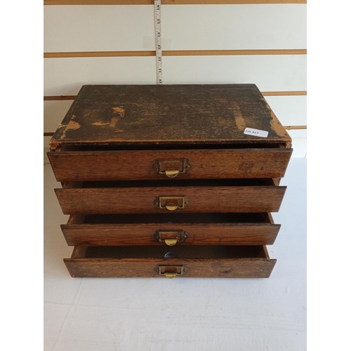 317 - 1940's Table Top Filing Draws