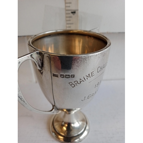 32 - Hallmarked Silver Trophy, Braine Challenge 1933