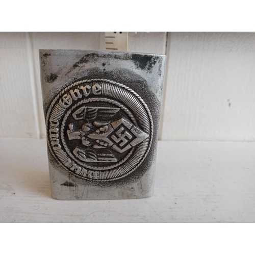 H J Hitler Youth Alloy Belt Buckle Berlin RZM M34 2 Stamp To Rear