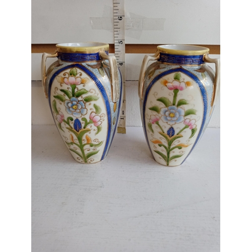 3 - Pair of Noritaki Vases