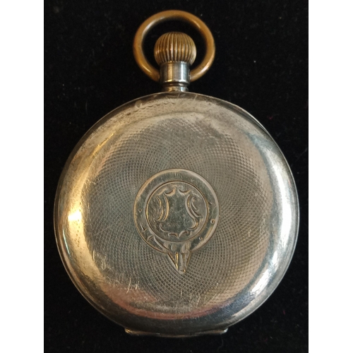 106 - Silver Pocket Watch, Not Working