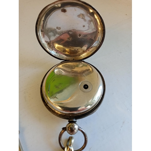 59 - Antique Silver Pocket Watch, working