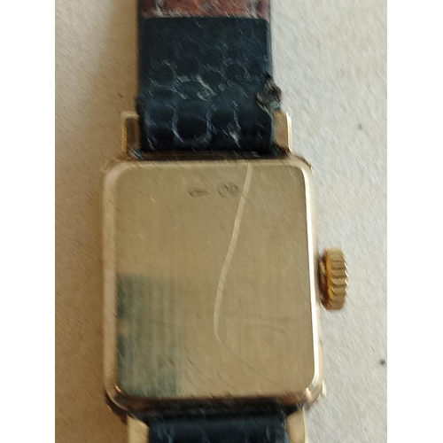 278 - 9ct Gold Ladies Wrist Watch, Marvin Revue