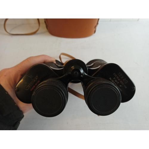 60 - Large Pair of Binoculars with Case