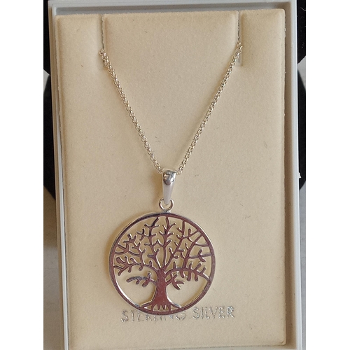 109 - Silver Tree of Life Pendant & Necklace