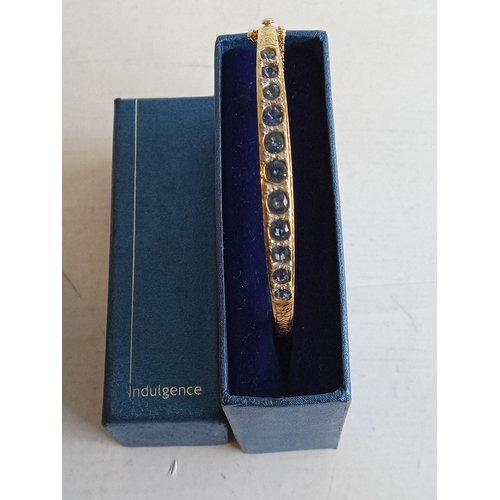 126 - Unmarked but Tested Gold Bangle with Diamond Mark