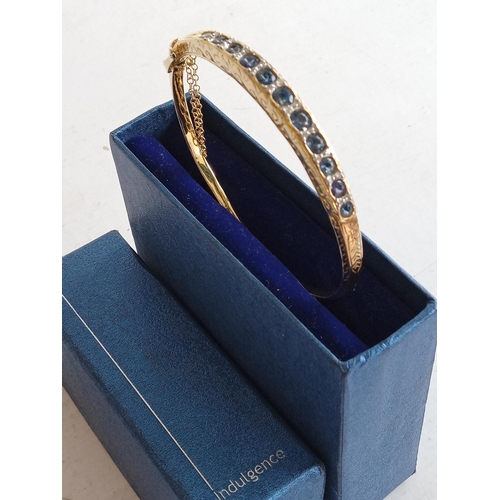 126 - Unmarked but Tested Gold Bangle with Diamond Mark