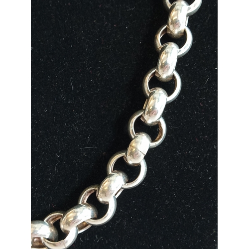 128 - Silver Belcher Chain, 87grams