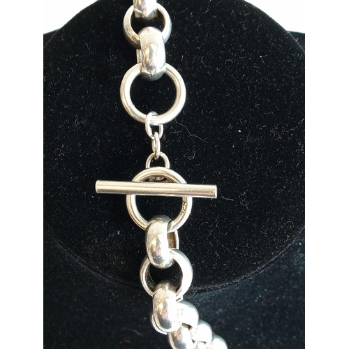 128 - Silver Belcher Chain, 87grams