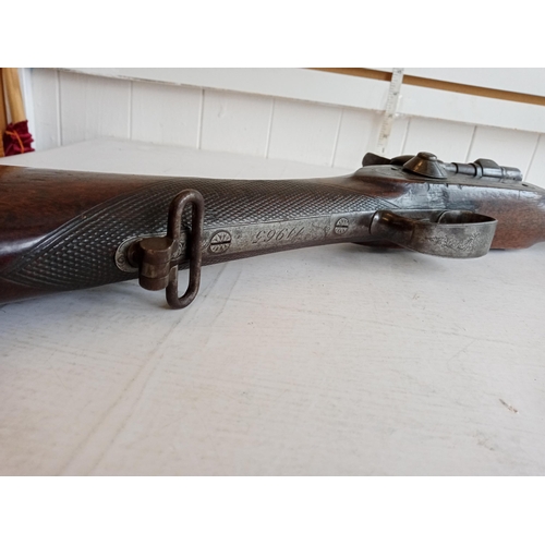 157B - E M Riley & Co London Sniders Patent 1880's Boar War 2 Band Black Powder Rifle. In Lovely Condition ... 