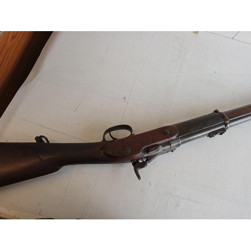 157B - E M Riley & Co London Sniders Patent 1880's Boar War 2 Band Black Powder Rifle. In Lovely Condition ... 