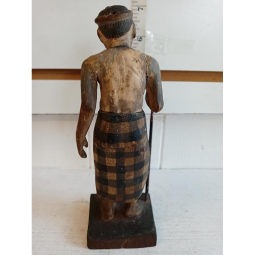 188 - Early Carved Wooden Man